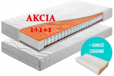 Obrázok pre Matrac SUPER PREMIUM 1 + 1 + darček 2x vankúš + darček 1 x chránič matraca