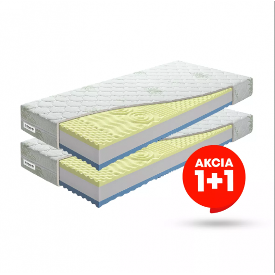 Obrázok pre Matrace BENAB  1 + 1 VISCO PLUS + darček 1x chránič matraca