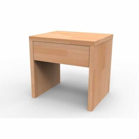 Obrázok pre Nočný stolík z masívu UNI so zásuvkou, DUB prírodný